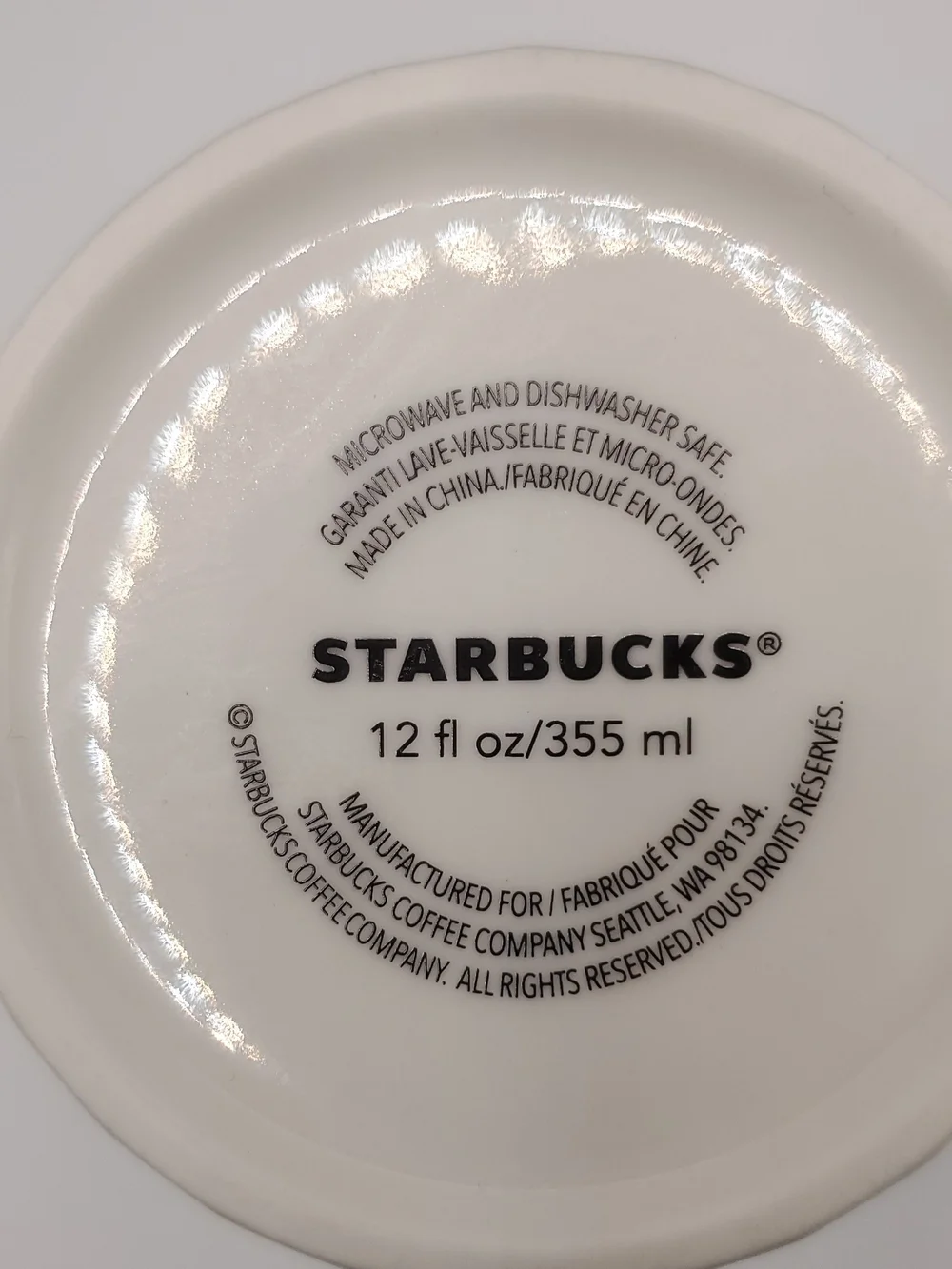 Starbucks Honeycomb⁰ Textured Ceramic Mug in Blue, brown and White.